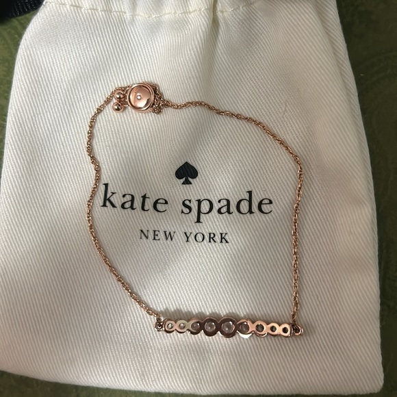 SOLD - Kate Spade Rose Gold Full Circle Slider Bracelet - Picture 3 of 4